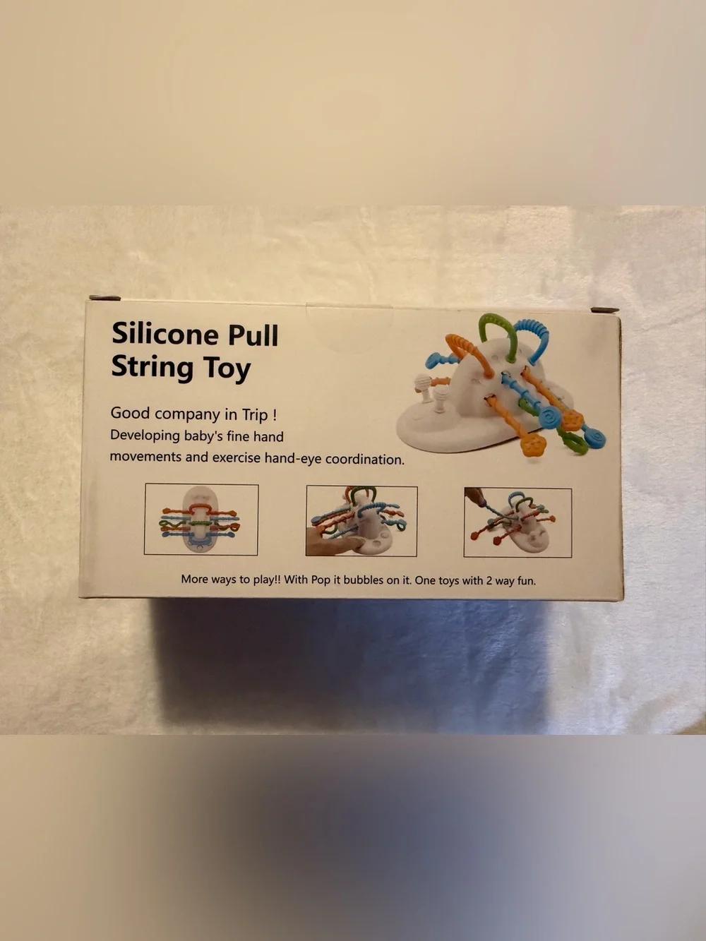 Silicone Pull String Baby Toy